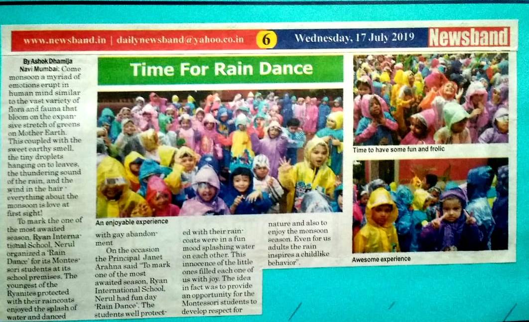 Time for Rain Dance - Ryan International School, Nerul